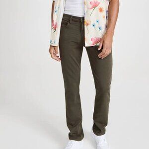 Men’s PAIGE Federal  Straight Men's Jeans in Olive Green Size 32